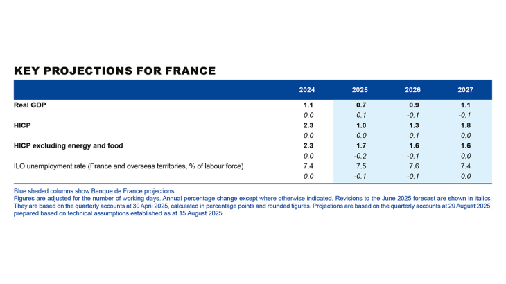 Key projections for France